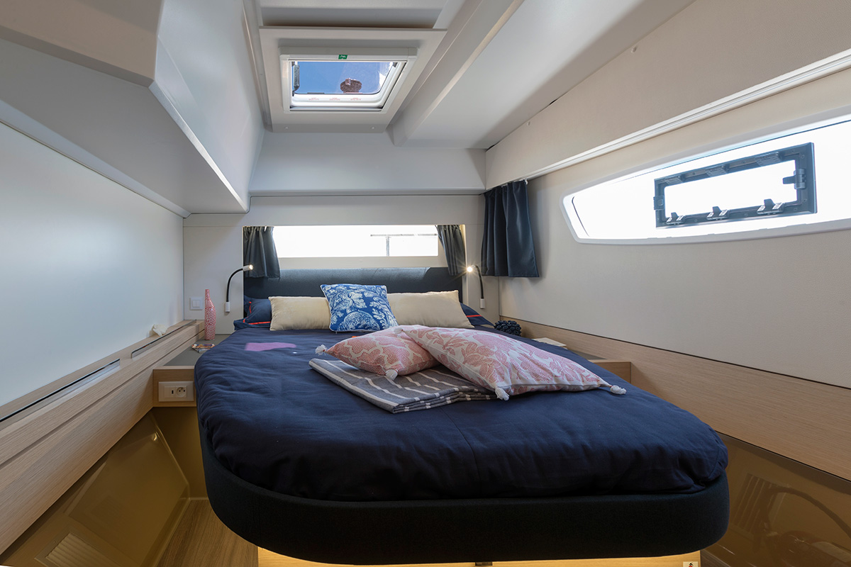 Cabin with double bed full view